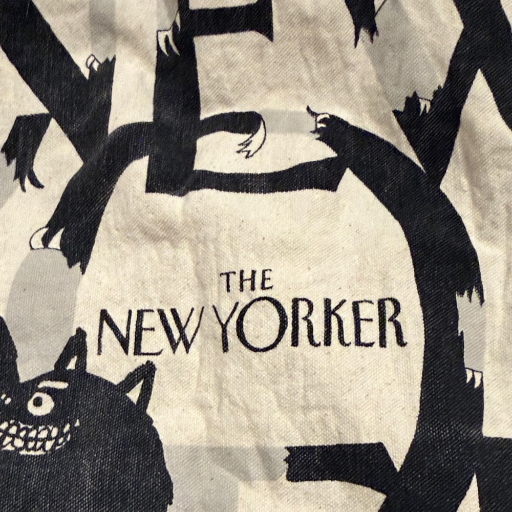 Black and Cream Tote Bag - Picture 4 of 4